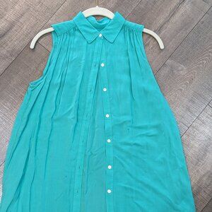 Gap Sleeveless Green Blouse XS